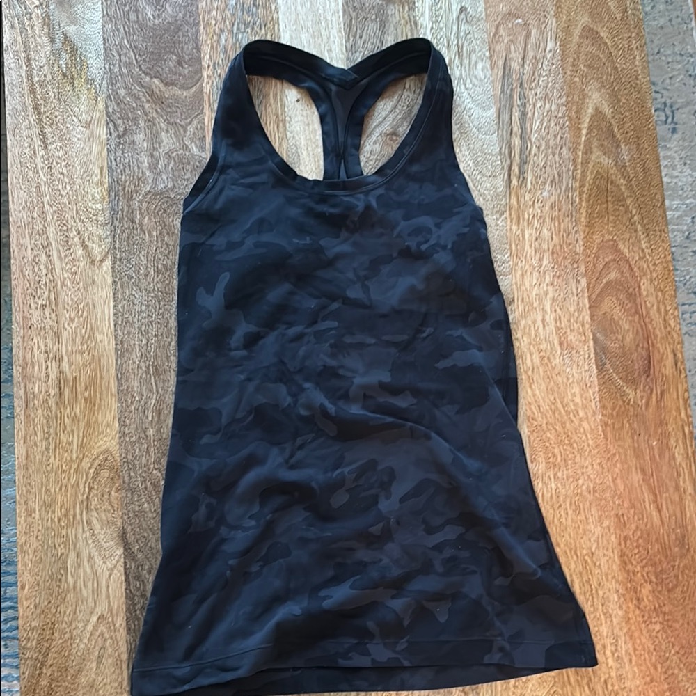 Lululemon racerback Black Camouflage Women's Tank Top